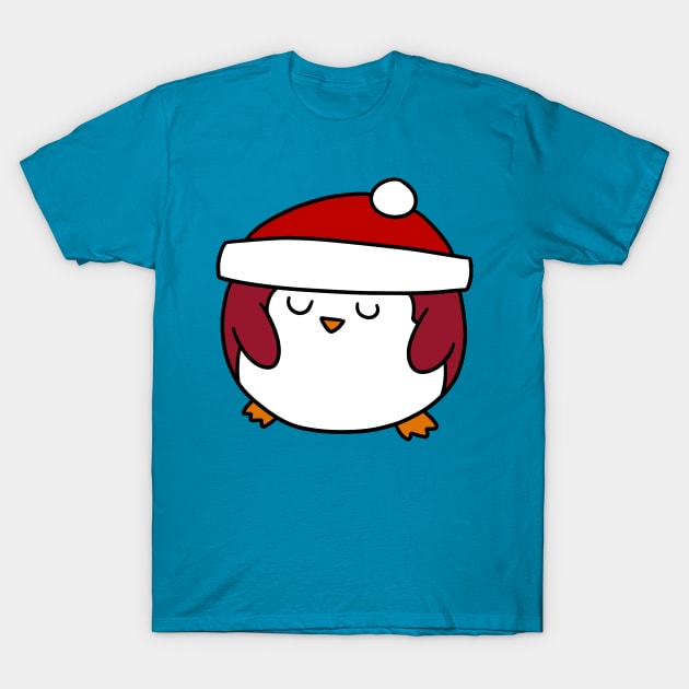 Fat Round Penguin T-Shirt by saradaboru